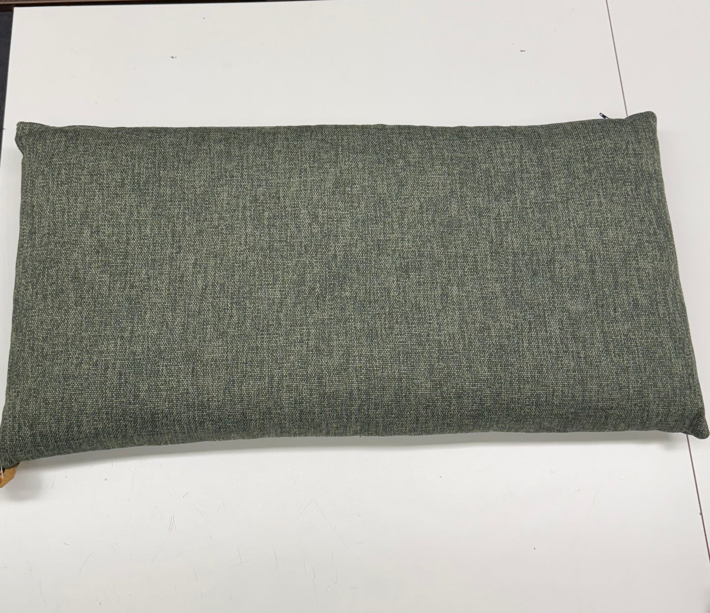 Rechthoekig kussen 80x40 groen/grijs