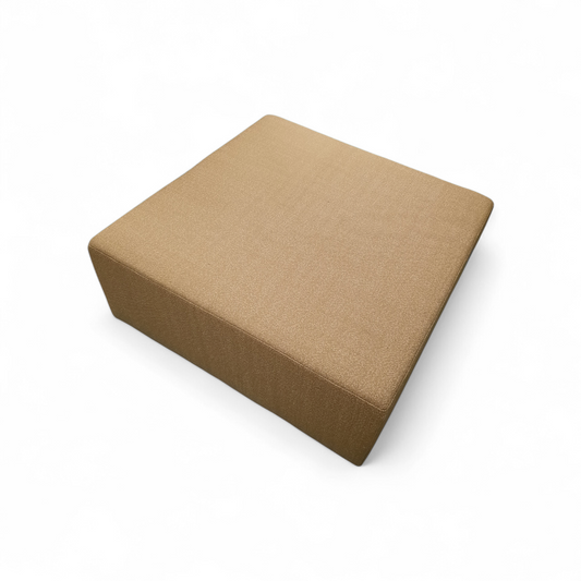 Vierkante Hocker op wielen Grijs