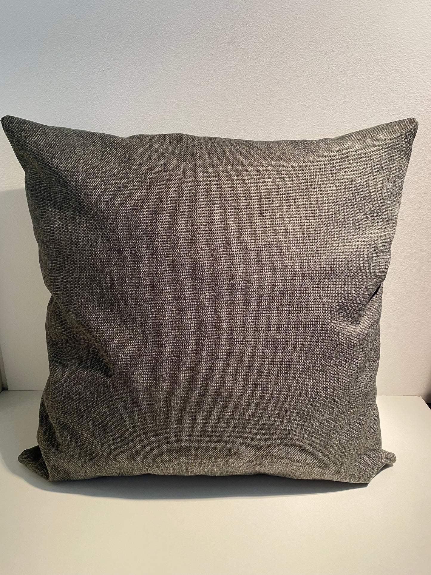 Dubbelzijdig groen/grijs kussen 50x50