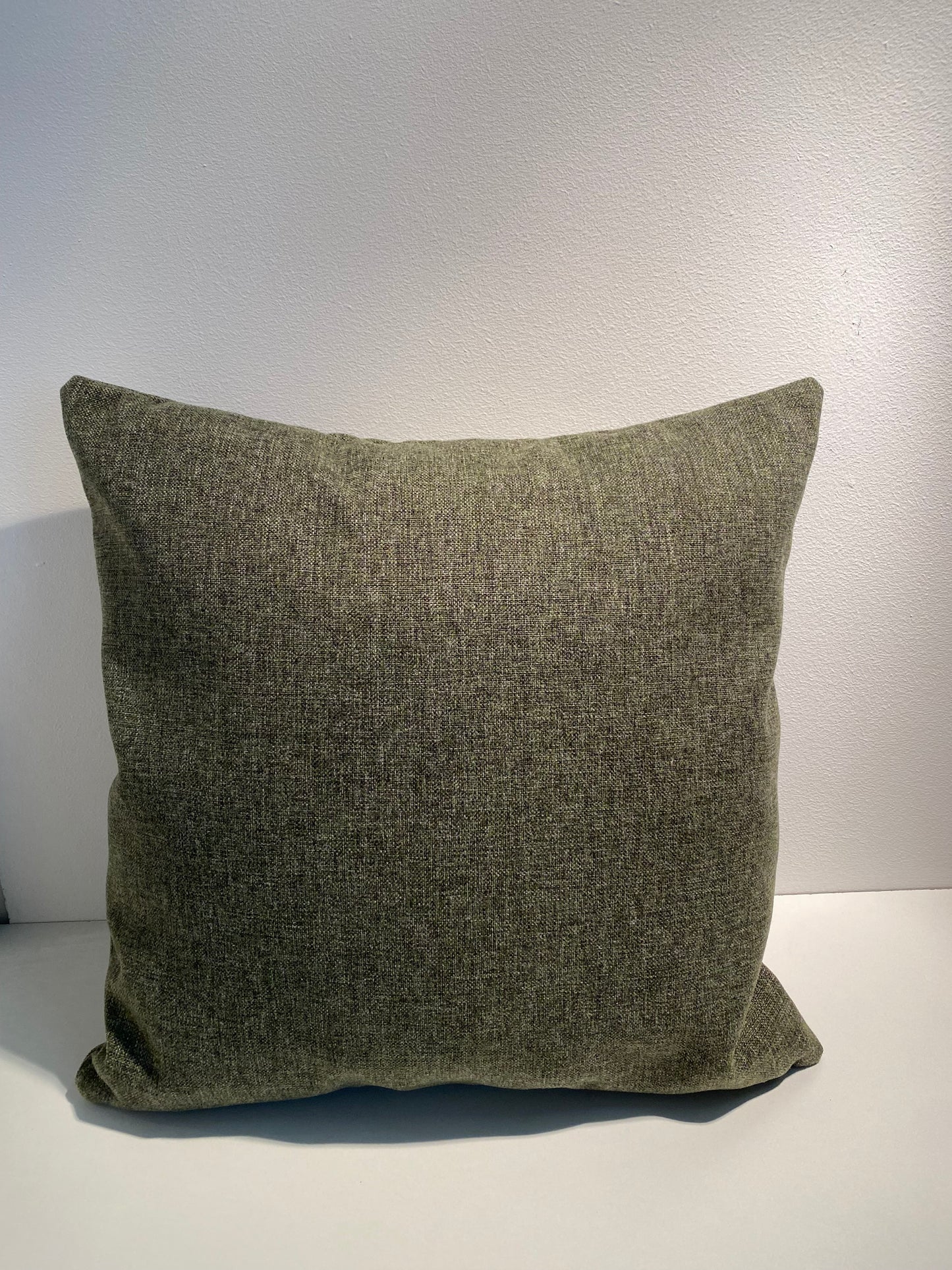 Groen kussen 50x50 uniek ribbelpatroon