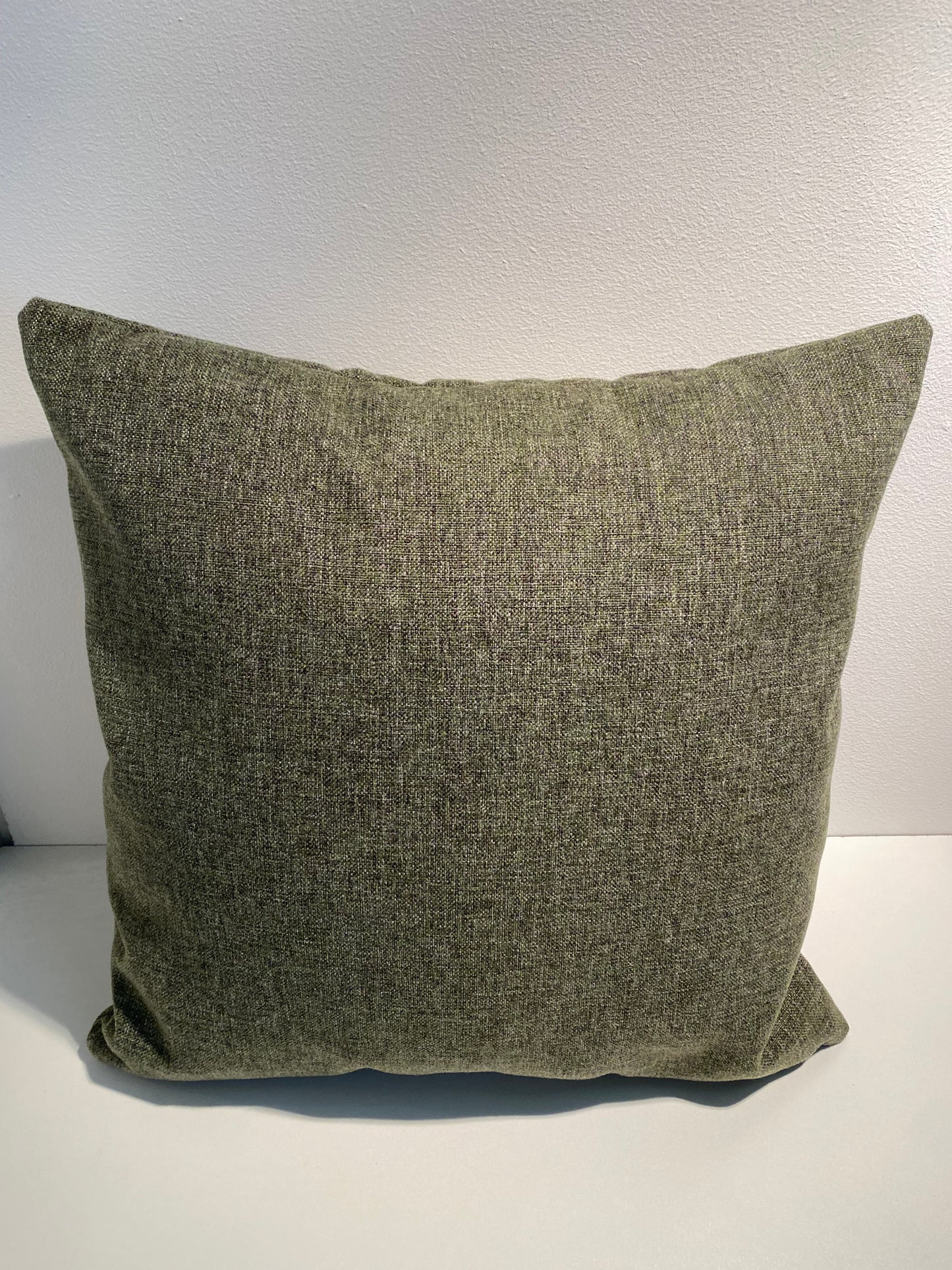 Groen kussen 50x50 uniek ribbelpatroon