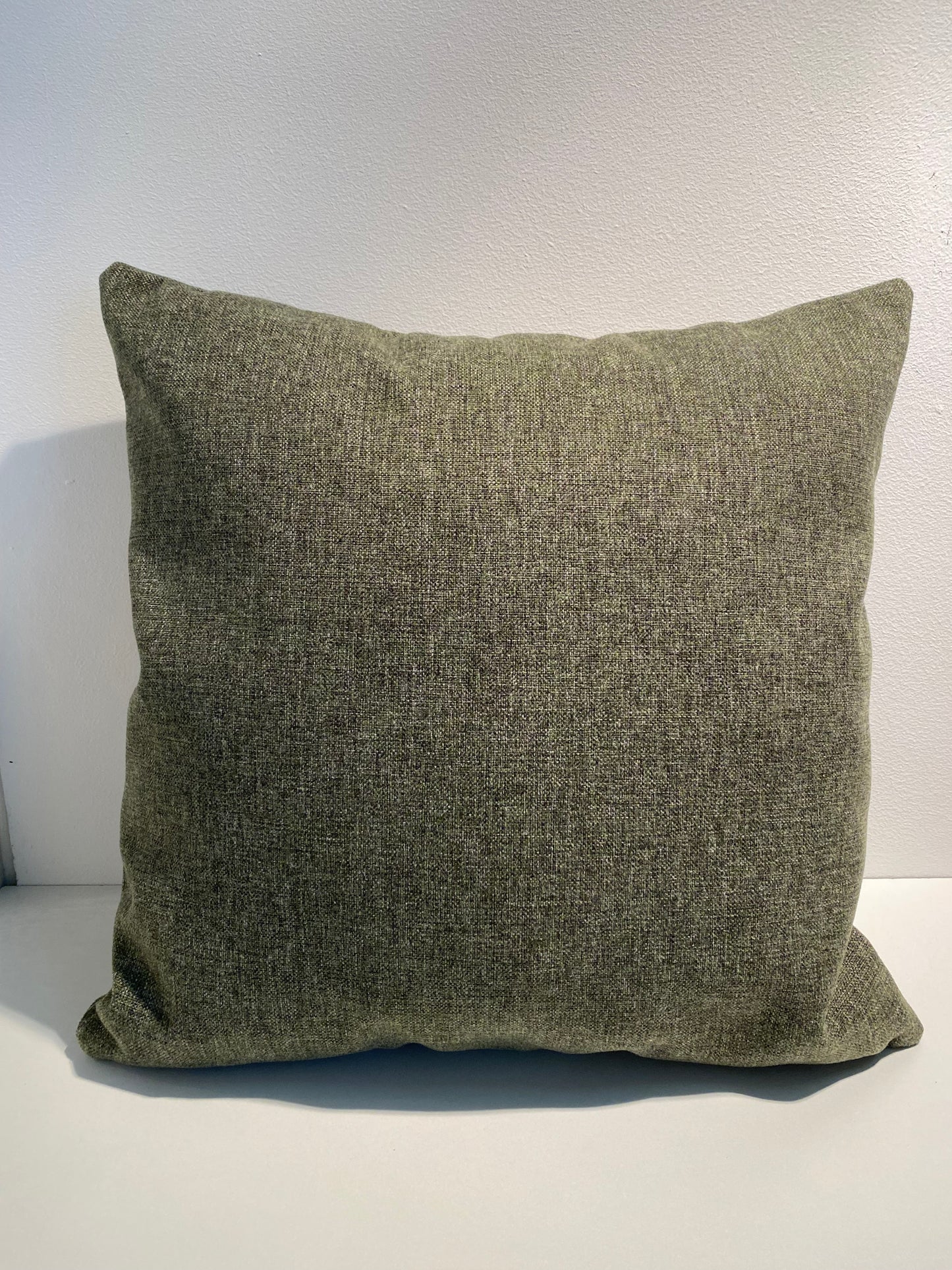 Groen kussen 50x50 uniek ribbelpatroon