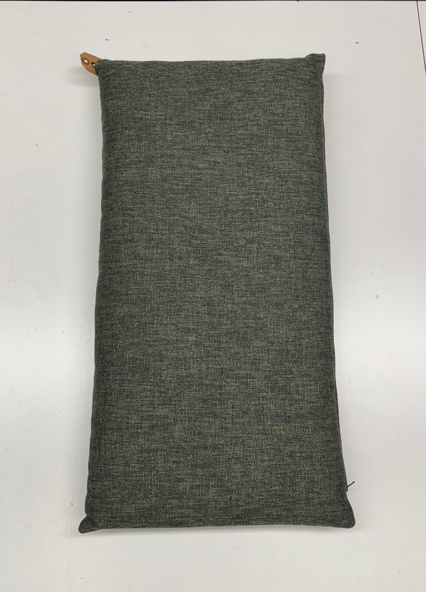 Rechthoekig kussen 80x40 groen/grijs